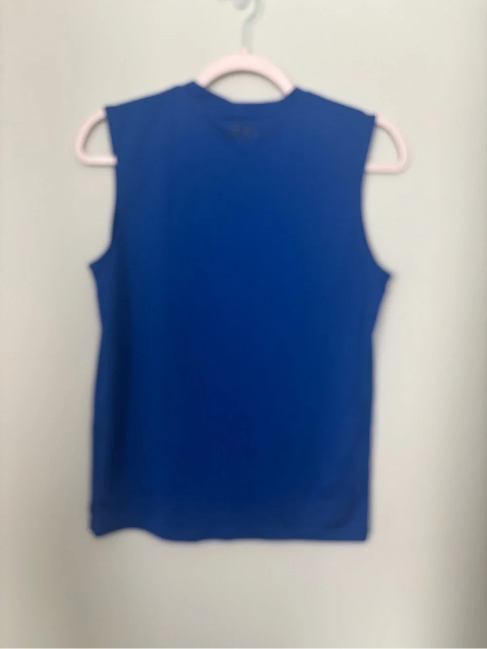 Under Armour Boys' Blue Sleeveless Logo Tank YLG